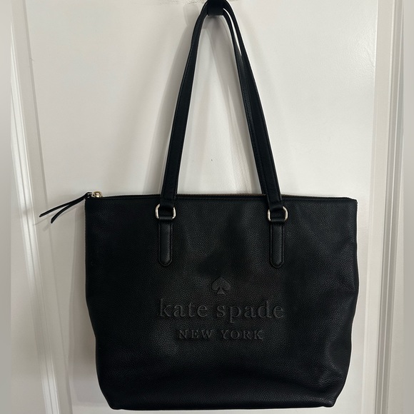 KATE SPADE | black pebble leather tote GUC! RETIRED! - Picture 5 of 11